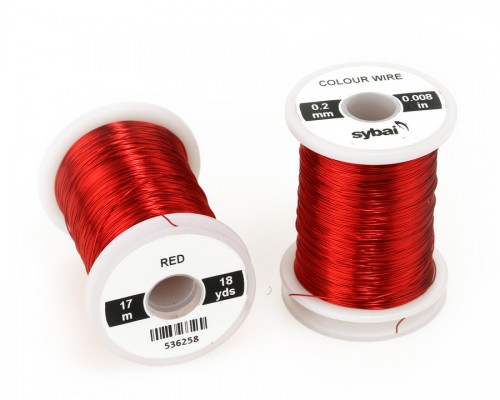 Colour Wire, 0.2 mm, Red